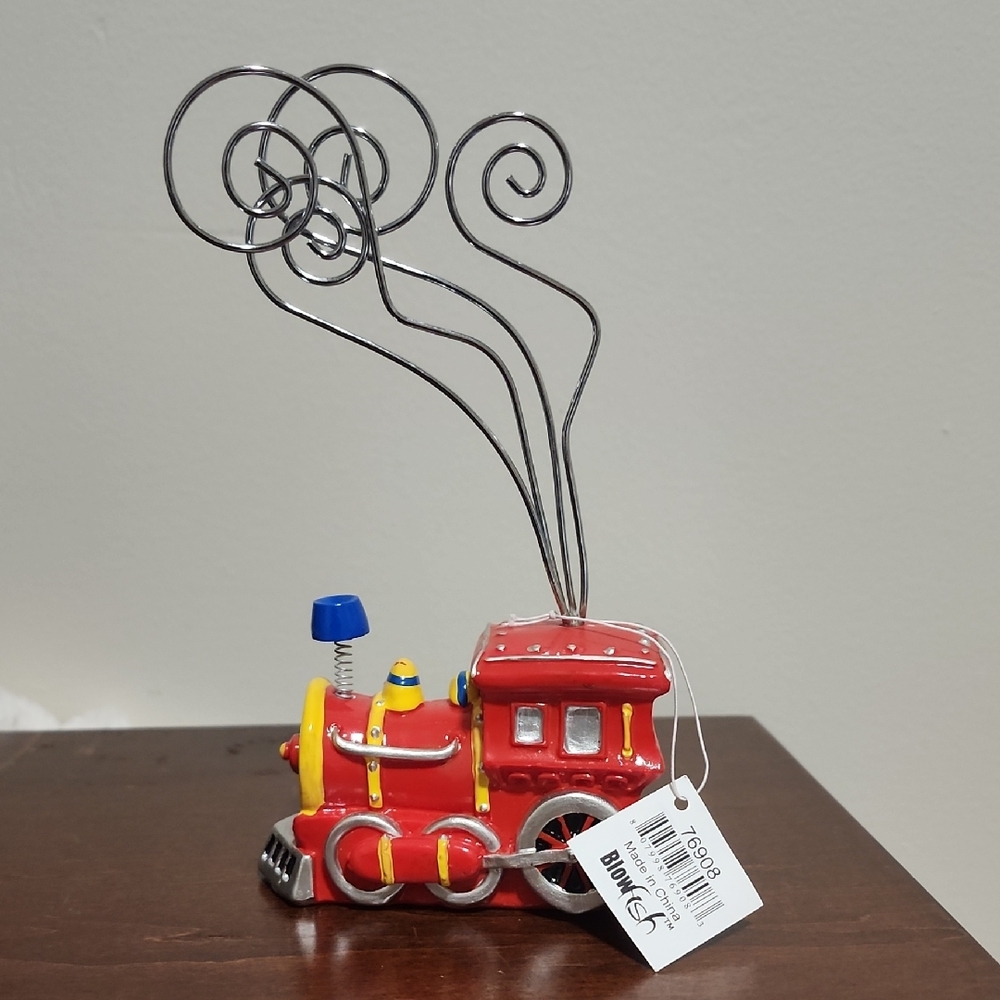 Blowfish Red Train Picture Holder